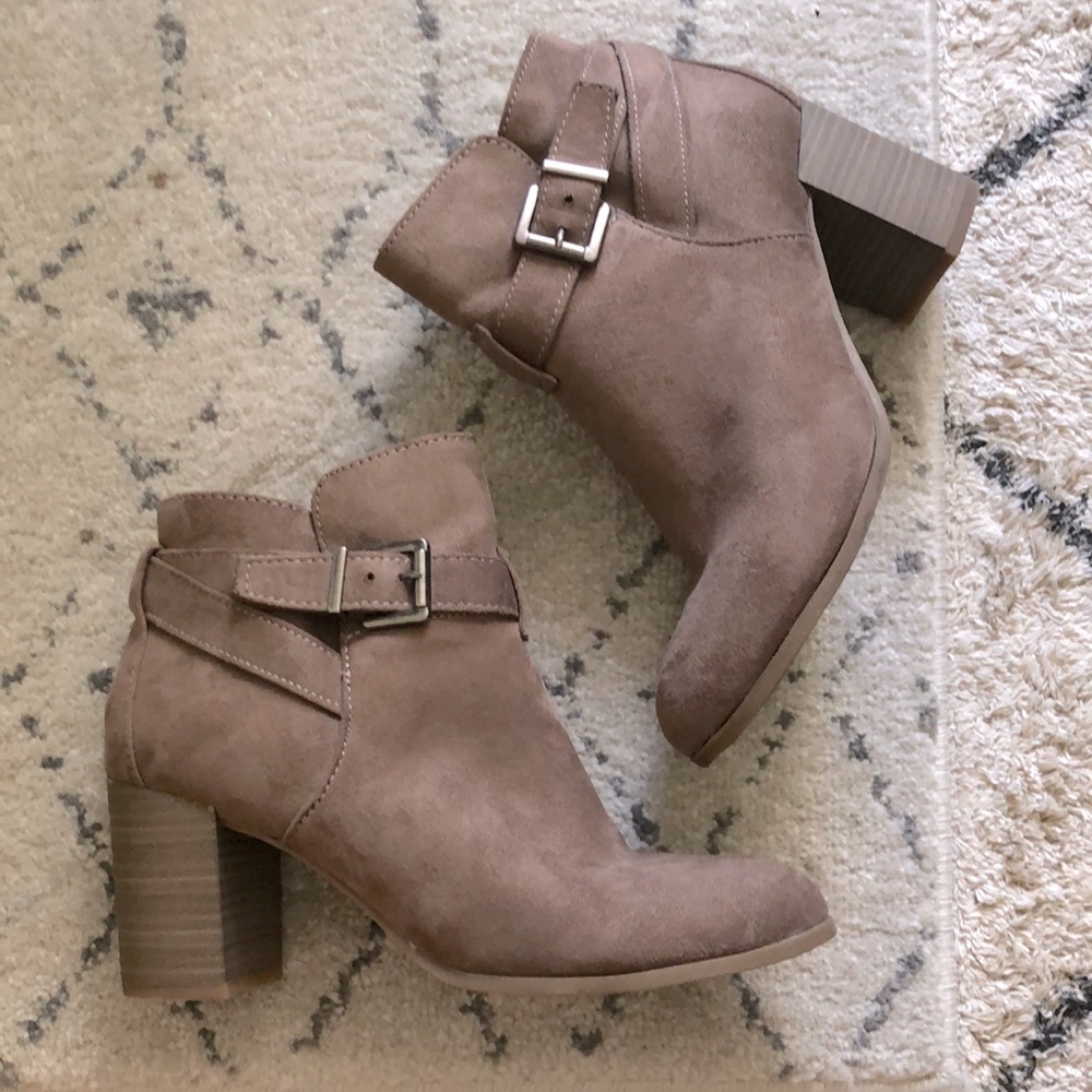 Merona | ankle buckle booties